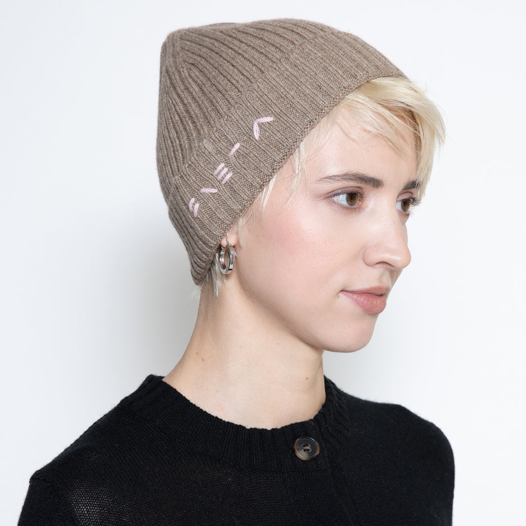 Milano brown cashmere hat