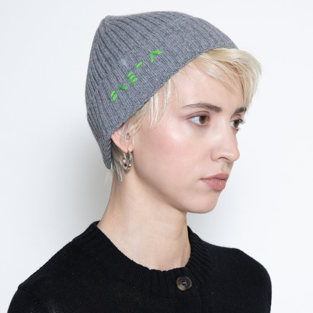 Milano grey cashmere hat