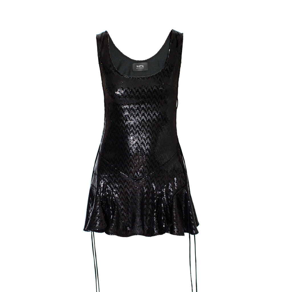 Sveta Milano Alanna sequin mini dress. € 290,00. Secured Payment. Made in Italy. Sequin dress. Party dress. Little black dress. Short black dress. Sparkly dress. Black sequin dress. Black sequin mini dress. Festival dress. Sexy dress. Rock dress. Party dress code. Luxury fashion. Timeless fashion. Slow fashion. Sustainable clothing brands. Sexy party dress. 