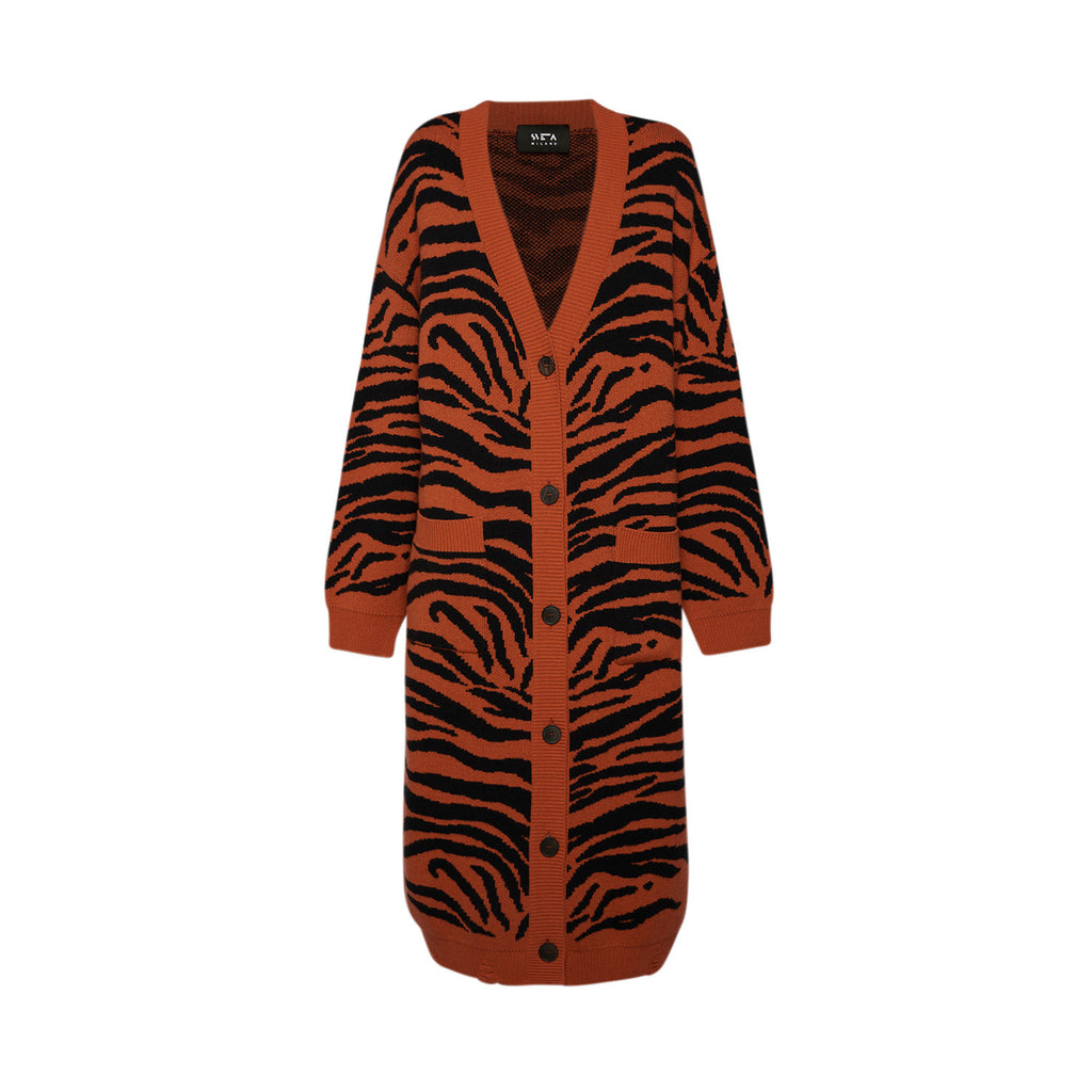 Sveta Milano Cardigan lungo jacquard Wendy