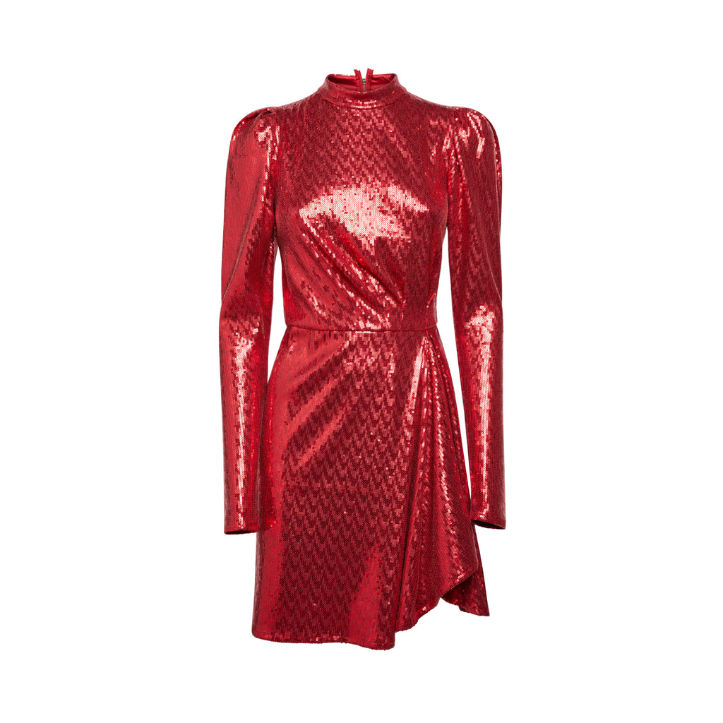 Sveta Milano Abito rosso London in paillettes
